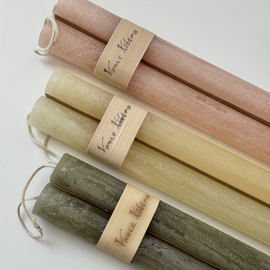 gyertyaválogatás - tavaszi színkombináció