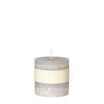 Oszlop gyertya D8-H7.5 - Light Grey (Szürke)