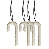 Karácsonyi kerámia Candy canes - 4db - fényes homok - S Karácsonyi kerámia Candy canes - 4db - fényes homok - S