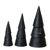 Pulp fenyőfák 3 méretben - S - Fekete