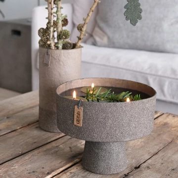 DESIGN EDIT WOOD’z talpas tál és váza szett – taupe/kávé DESIGN EDIT WOOD’z talpas tál és váza szett – taupe/kávé