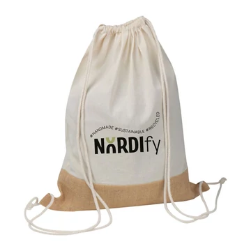 NORDIfy logózott vászon hátizsák a fenntartható életstílushoz NORDIfy logózott vászon hátizsák a fenntartható életstílushoz