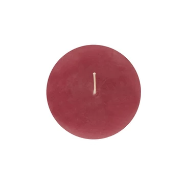 Oszlop gyertya D8-H7.5 - Lychee red (Piros)