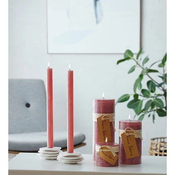 Kúpos gyertya - 2db - Lychee red (Piros)