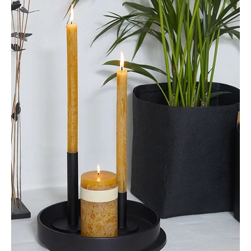 Oszlop gyertya D5-H10 Okker aranysárga színben