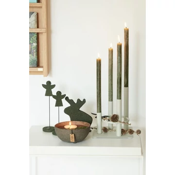 Kúpos gyertya szett 2 db Burnt Olive árnyalatban