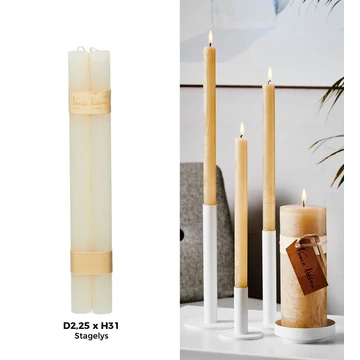 Kúpos gyertya - 2db - Pink sand (Rózsaszín)