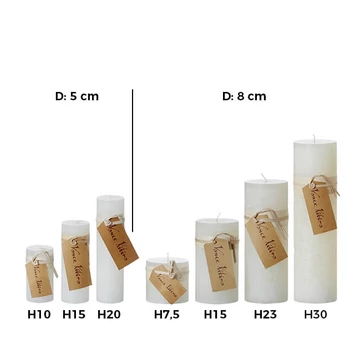 Oszlop gyertya D5-H10 Mango sorbet színben