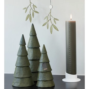 Vienna gyertyatartó 5cm-es oszlopgyertyákhoz hófehér színben