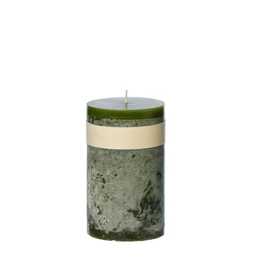 Oszlop gyertya D8-H15 Hunting Green sötétzöld színben Oszlop gyertya D8-H15 Hunting Green sötétzöld színben