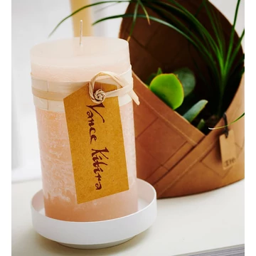 Vienna tálca és oszlopgyertya tartó - fehér - S