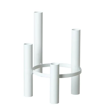 Vienna négykarú gyertyatartó - fehér - XL