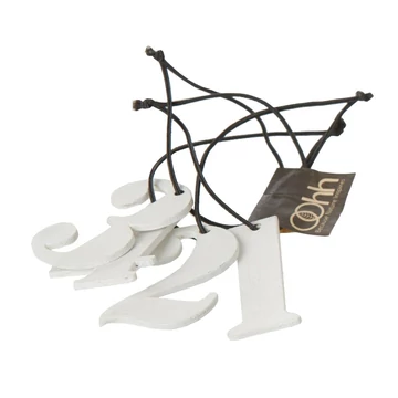 Adventi számok fából – fehér szett négy darabos, OOhh kollekció