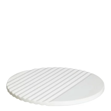 Wave kör alakú alátét - matt fehér - XL