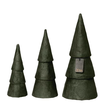 Pulp fenyőfa szett – S méret, égetett olivazöld árnyalatban