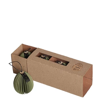 Húsvéti tojás trió dobozban - zsályazöld - s