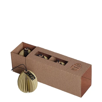 Húsvéti tojás trió dobozban - sárga - s