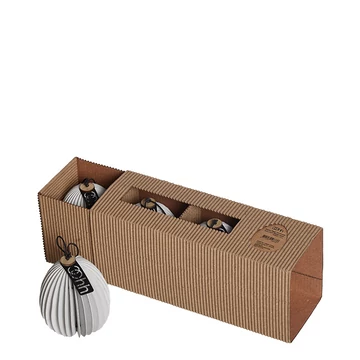 Húsvéti tojás trió dobozban - fehér - s