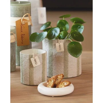 Zsályazöld Hampton kaspó – közepes méret, kézzel készült