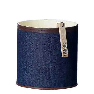 Közepes méretű kaspó újrahasznosított farmerből, vízálló belső réteggel