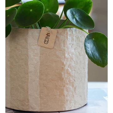 Hampton kollekció L – bézs kaspó zero waste anyagból