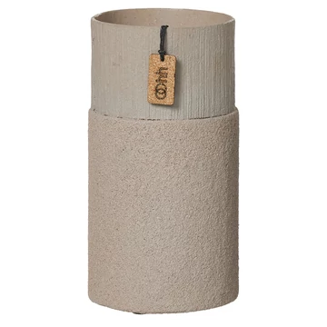 Jubilee kollekció – bézs színű nagy váza újrahasznosított papírból és fűrészporból