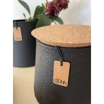 TOSZKÁNA zero waste kúpos kaspó - fehér - M