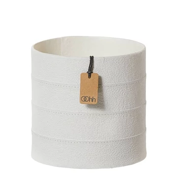 TOSZKÁNA zero waste kaspó - fehér - M