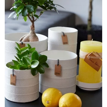 TOSZKÁNA zero waste váza - fehér - L