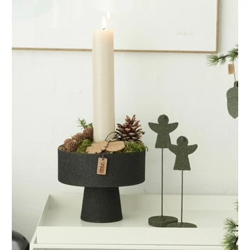 WOOD’z Talpas tál újrahasznosított papírból, fűrészporos felülettel