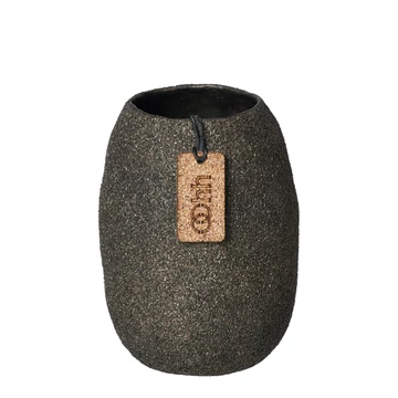 WOOD’z mini váza kávé színben, természetes fűrészporos textúrával WOOD’z mini váza kávé színben, természetes fűrészporos textúrával