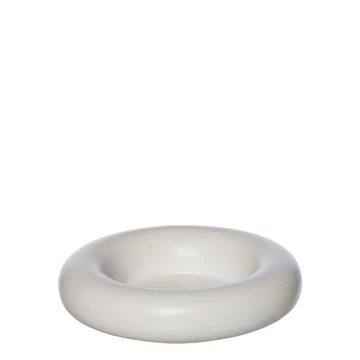 Ania kerámia gyertyatartó tálka matt fehér színben