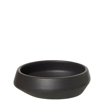 Ania kerámia tálka matt fekete színben, 14 cm