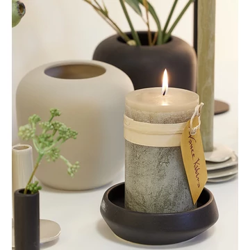 Ania kerámia tálka matt fekete színben, 14 cm