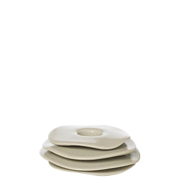 Lily gyertyatartó fényes homokszínben, S méret