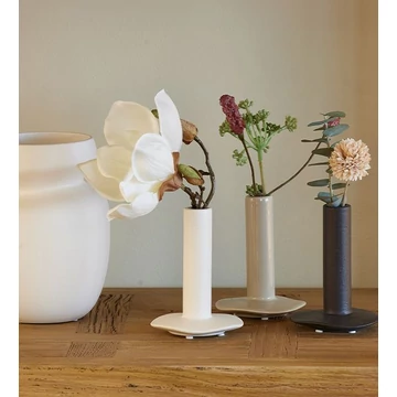 Lily váza fényes homokszínben, kis méret