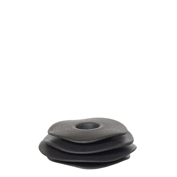 Lily kerámia gyertyatartó - matt fekete - S