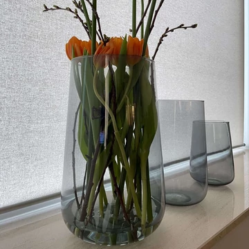 Valencia drop váza - mauve taupe - L