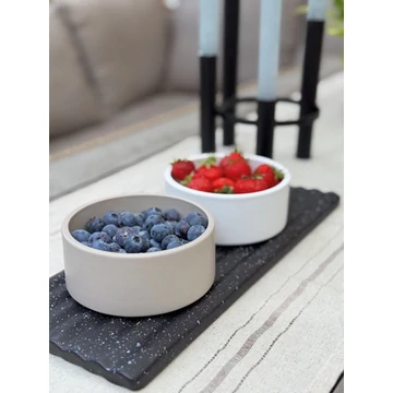 Wave tál - matt bézs - M