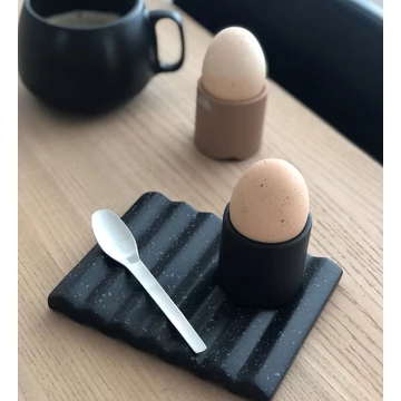 Wave kerámia alátét - matt fekete - S