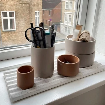 Wave kerámia alátét - matt bézs - XL