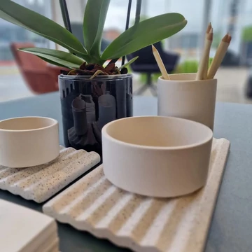 Wave tál - matt karamell - M