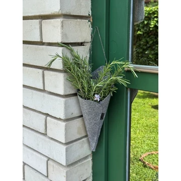 ÖKO FILC, kültéri kúpos tároló akasztóval - szürke - M