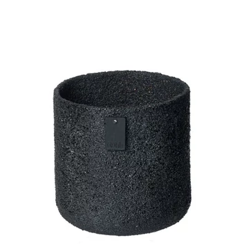 All Nature kültéri kaspó fekete színben, L méret – újrahasznosított, UV-álló kivitel