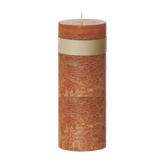 Oszlop gyertya D8-H23 Rozsda (Rust) rézvörös árnyalatban