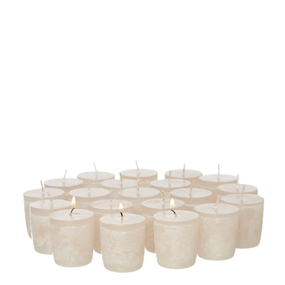 Mini oszlopgyertya (Votive) szett 4 db Moon (Holdfény) színben