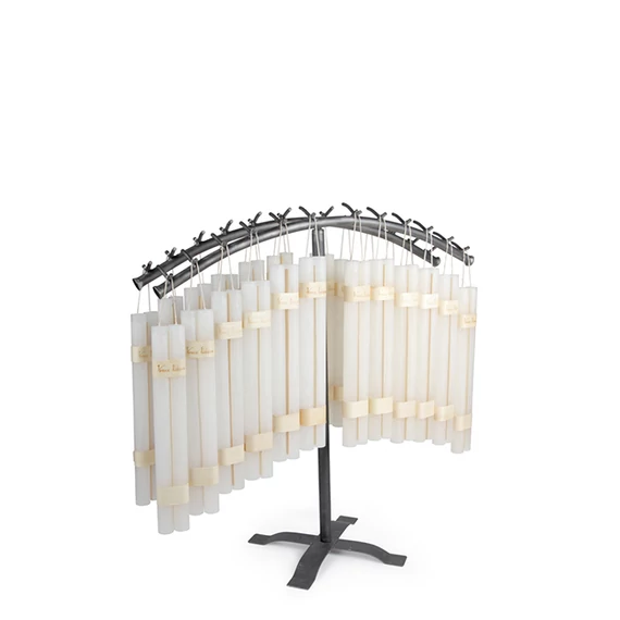 Kúpos gyertya - 2db - Turf green (Fűzöld)