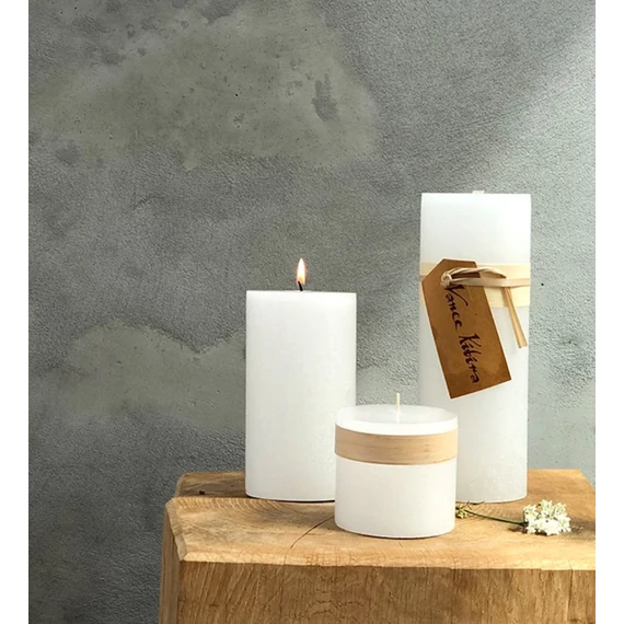 Snow White kúpos gyertyák elegáns ünnepi dekorációhoz