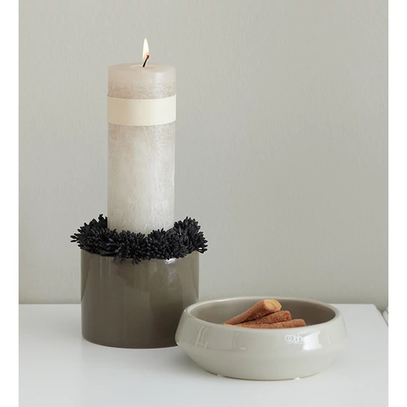 Skandináv stílusú kerámia kaspó, fényes felülettel