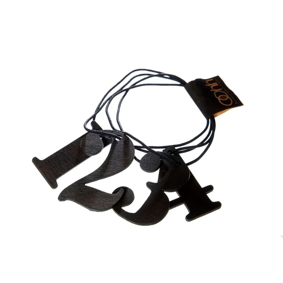 Adventi számok fából – fekete szett, OOhh kollekció